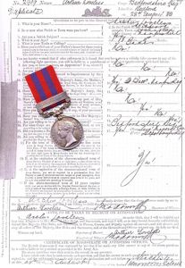 India General Service Medal 1854. Silver issue with clasp 'Waziristan …