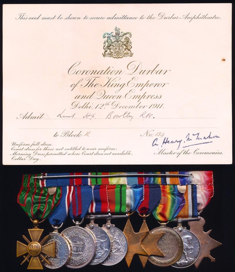 A Naval Captain who was present at the Delhi Durbar, Decorated for Gallipoli, evacuated the Lt-Governors of Jersey & Guernsey 1940 and served 1939-45 group of 10: Captain Hugh Salvin Bowlby, Royal Navy — image 2