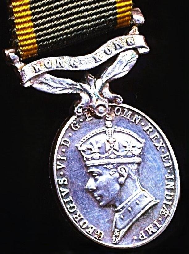 Hong Kong Colony: Efficiency Medal. GVI obverse 1st type (1937-1947). With 'Hong Kong' bar. Miniature Medal — image 2