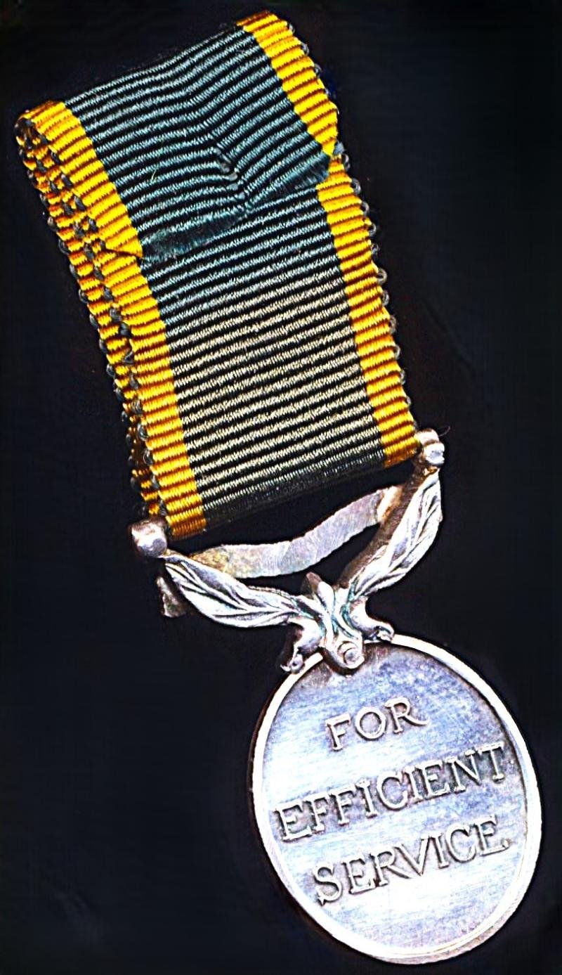 Hong Kong Colony: Efficiency Medal. GVI obverse 1st type (1937-1947). With 'Hong Kong' bar. Miniature Medal — image 3