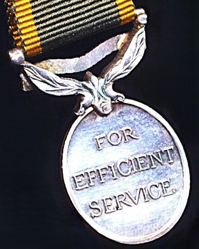 Hong Kong Colony: Efficiency Medal. GVI obverse 1st type (1937-1947). With 'Hong Kong' bar. Miniature Medal — image 4