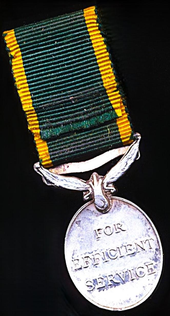 Malaya including Straits Settlements & Federated Malay States: Efficiency Medal. GVI obverse 1st type (1937-1947). With 'Malaya' bar Miniature Medal — image 3