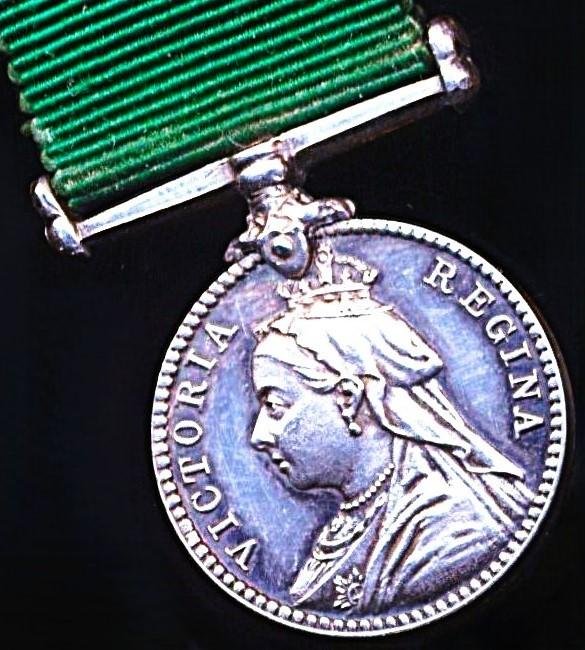 United Kingdom: Volunteer Force Long Service Medal. Queen Victoria issue. As awarded to United Kingdom volunteers. Miniature Medal — image 2