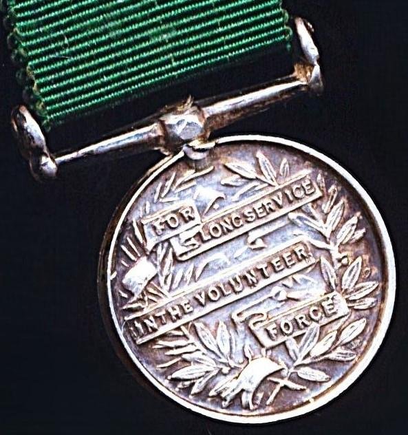 British India: Volunteer Force Long Service Medal (India & the Colonies) GV issue. Awarded circa 1911-1930. Miniature Medal — image 4