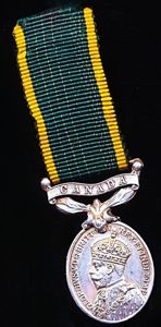 Canada (Dominion): Efficiency Medal. GV obverse (1930-1936). With 'Canada' bar. …