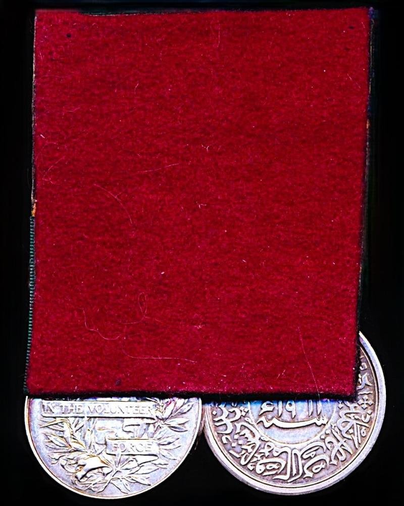 A 'Son of Empire' Delhi Durbar and Volunteer Long Service Medal pair: Volunteer Arthur Frank Connor, 1st Punjab Volunteer Rifles and Indian Police Service — image 3