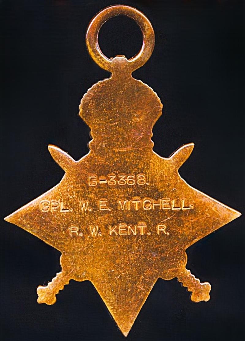 An Infantry Officers 'Commissioned from the Ranks' Great War 'Western Front' medal group of 3: Lieutenant William Edward Mitchell, 2nd Battalion West Riding Regiment (Duke of Wellington's Regiment) late 7th Bn Royal West Kent Regiment — image 4