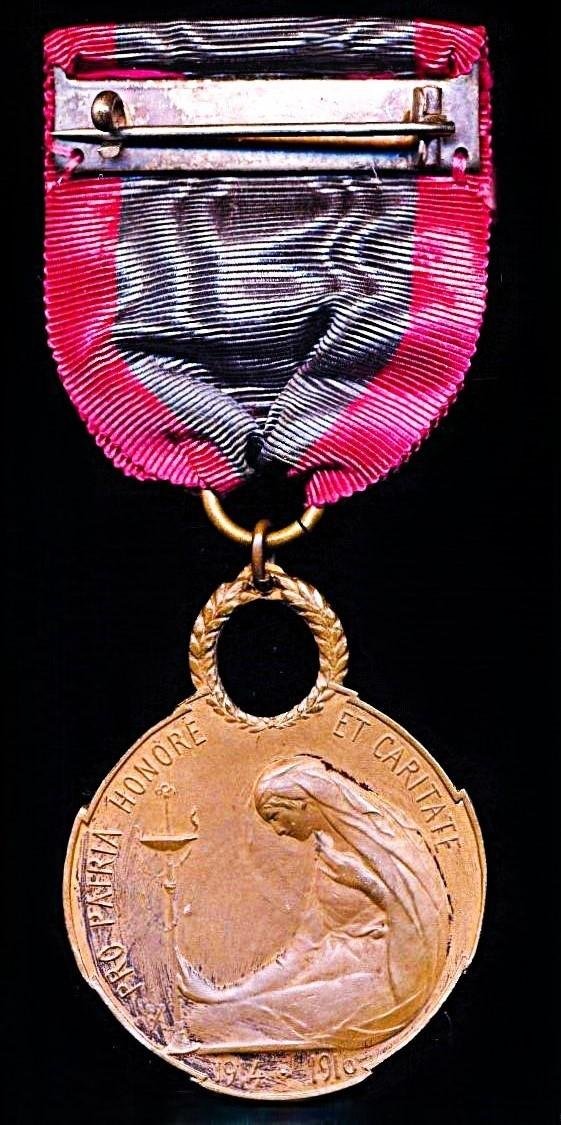 Belgium: Queen Elisabeth Medal 1914-1919 (Medaille de la reine Elisabeth / Koningin Elisabeth Medaille) — image 4