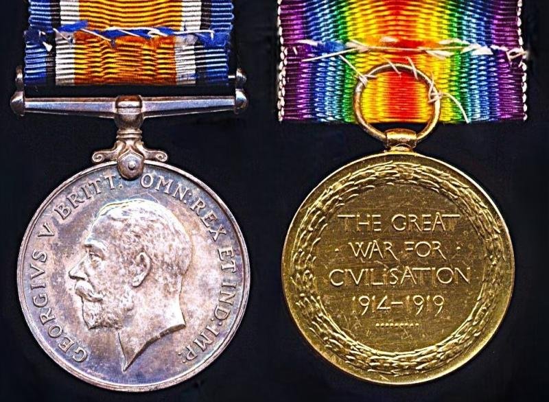 A Small Heath, Knowle, Solihull, Warwickshire interest Great War 'Passchendaele / Polygon Wood' Killed-in-Action medal pair: Lance-Corporal Richard Andrews, 2nd Battalion Royal Warwickshire Regiment — image 2