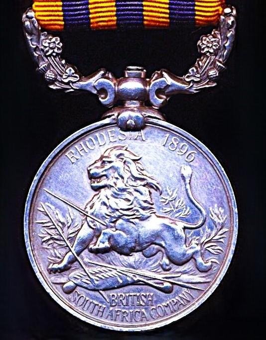 British South Africa Company 1890-97. With 'Rhodesia 1896' reverse (Troopr J. Davis. R.H.V.) — image 2