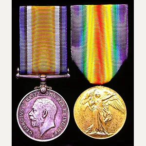 A Great War 'Western Front' Yeomanry medal pair: Private William …