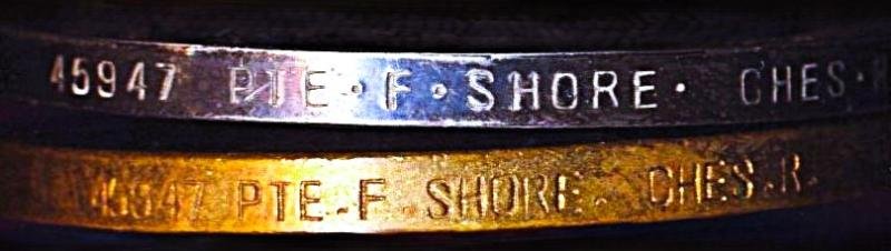 A Great War Western Front 'German Spring Offensive' Casualty medal pair: Private Frederick 'Fred' Shore, 9th (Service) Battalion Cheshire Regiment attached to 56th Trench Mortar Battery — image 5
