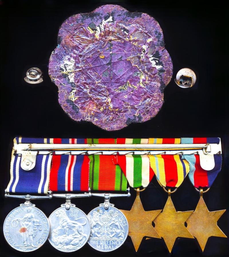 A Dundee interest Second World War casualty and Police long service medal group of 6: Sergeant Robert Urquhart, Dundee City Police late, Fife Constabulary, Scots Guards & Royal Engineers — image 2