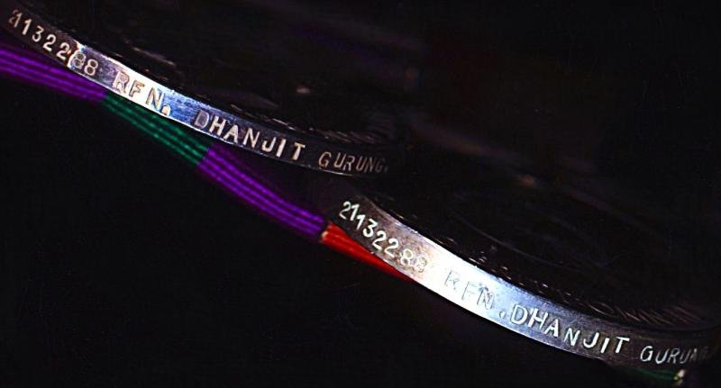 A Second World War 'Monte Cassino' Casualty, Indian Independence & Malaya Emergency medal group of 6: Rifleman Dhanjit Gurung 1st Battalion 2nd King Edward VII's Own Gurkha Rifles (The Sirmoor Rifles) — image 4