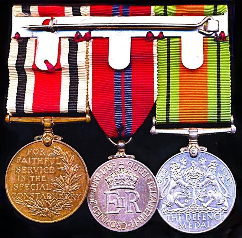 A 'Bedford' interest Second World 'Civil Defence', 1953 Coronation & Police Long Service medal group of 3: Divisional Commandant Leslie Arthur Gell, 'A' County Traffic Division, Bedford Special Constabulary, late Seaforth Highlanders — image 3