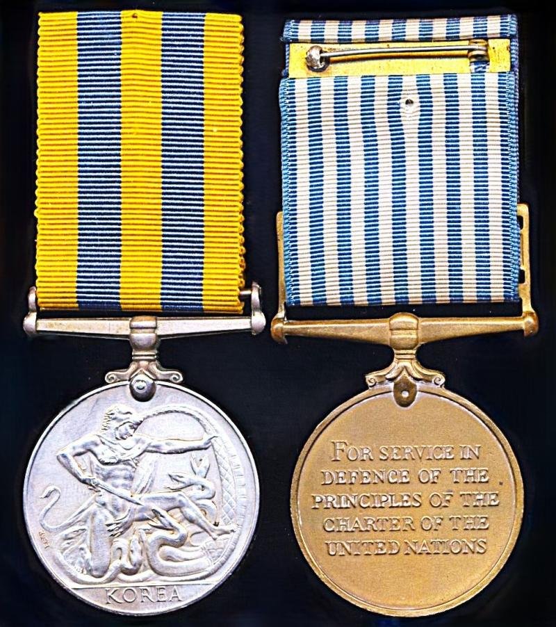 A Korean War campaign medal pair: Private J. Micklethwaite, Royal Army Ordnance Corps — image 2