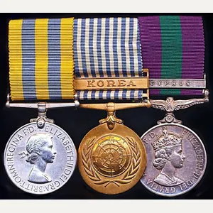 A Korean War '1950-51' Service & Cyprus Emergency medal group …