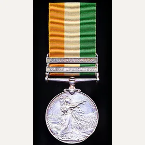 King's South Africa Medal. With 2 x clasps 'South Africa …