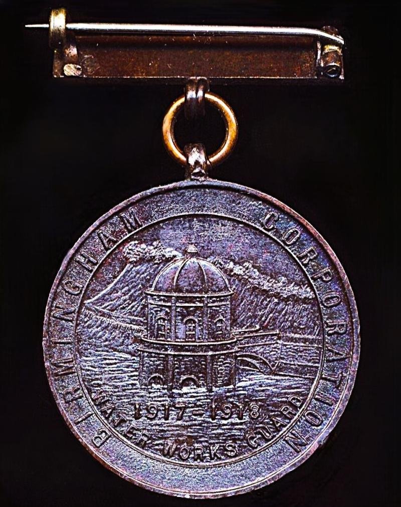 Birmingham Special Constabulary Water Works Guard Medal 1917-18. Bronze, unnamed as issued — image 4