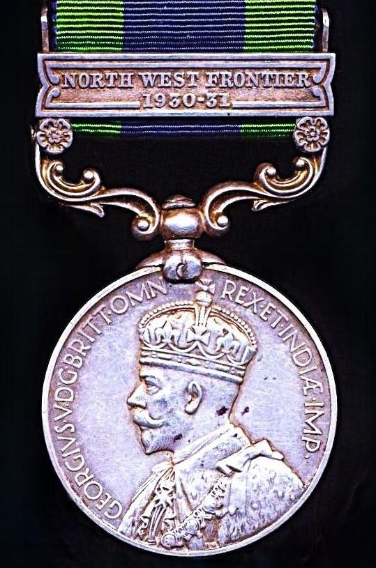 India General Service Medal 1908-35. GV 2nd issue, with clasp 'North West Frontier 1930-31' (7441 Sep. Ram Singh, 3-11 Sikh R.) — image 2