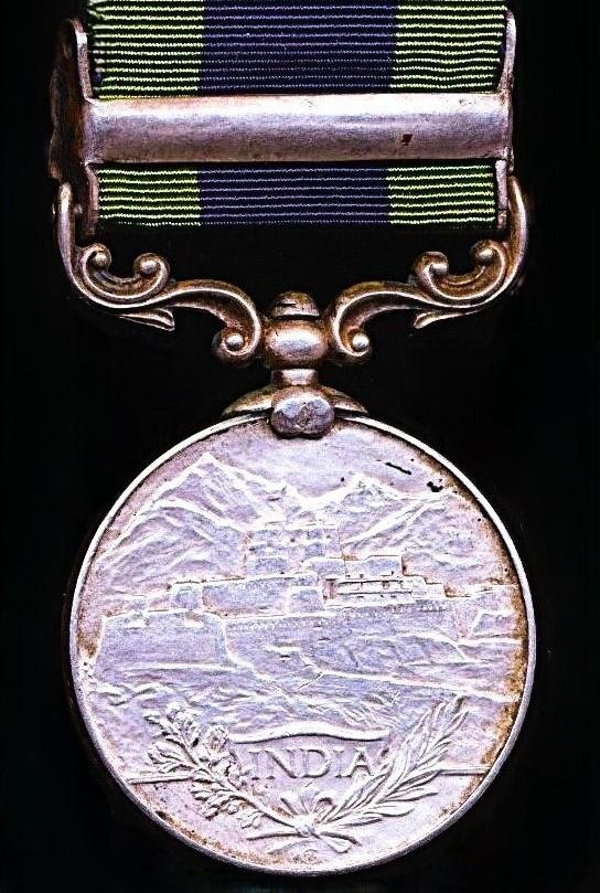 India General Service Medal 1908-35. GV 2nd issue, with clasp 'North West Frontier 1930-31' (Tailor Mast Ram, 2-17 Dogra R.) — image 4