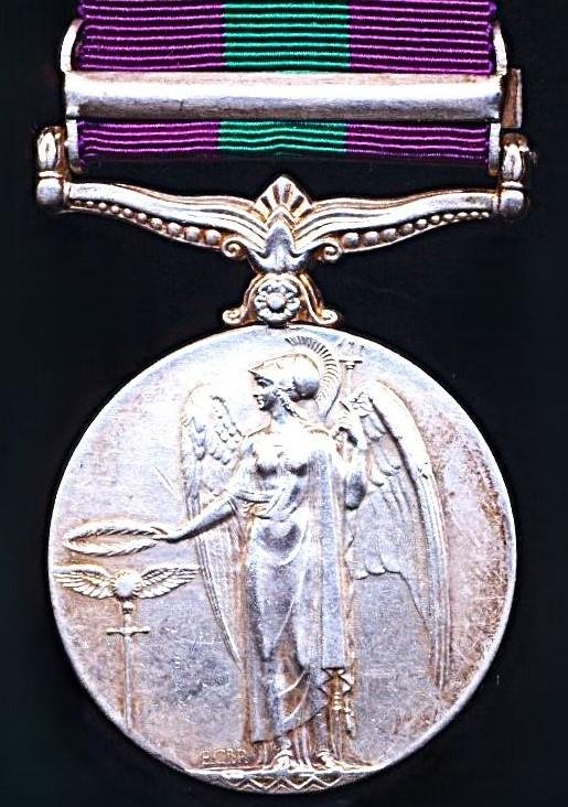 General Service Medal 1918-62. GV first type. With clasp 'S. Persia' (2342 Sepoy Phulla Singh. 16-Rajputs.) — image 4