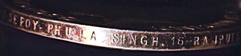 General Service Medal 1918-62. GV first type. With clasp 'S. Persia' (2342 Sepoy Phulla Singh. 16-Rajputs.) — image 5