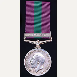 General Service Medal 1918-62. GV first type. With clasp 'S. …