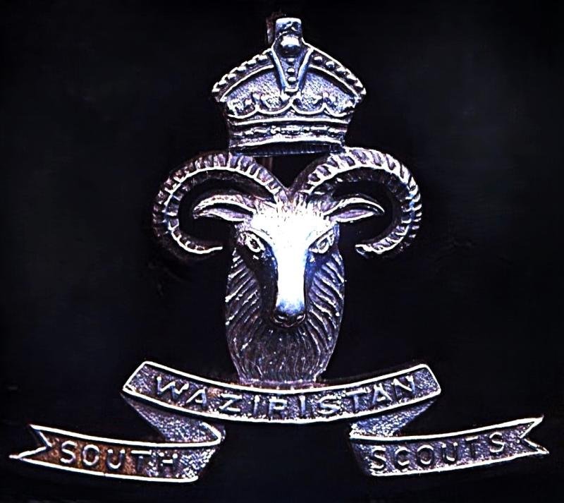 British India: South Waziristan Scouts. British Officer's Silver Cap Badge (c.1930-47) — image 3