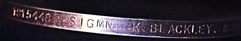 General Service Medal 1918-62. GVI 1st issue with clasp 'Palestine 1945-48' (19154482 Sigmn. K. Blackley. R. Sigs.) — image 5