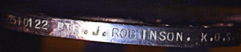 Korea Medal 1950-53 (22540122 Pte. J. Robinson. K.O.S.B.) — image 5