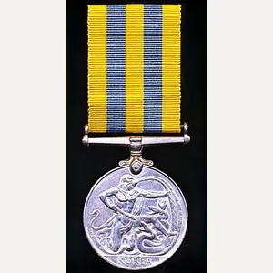 Korea Medal 1950-53 (22540122 Pte. J. Robinson. K.O.S.B.)