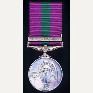 General Service Medal 1918. EIIR issue with clasp 'Arabian Peninsula' …