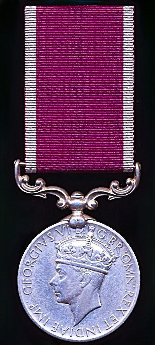 India Military Long Service & Good Conduct Medal. GVI issue (S-325 Baker Cl. I Sajawal Shah, R.I.A.S.C.) — image 2