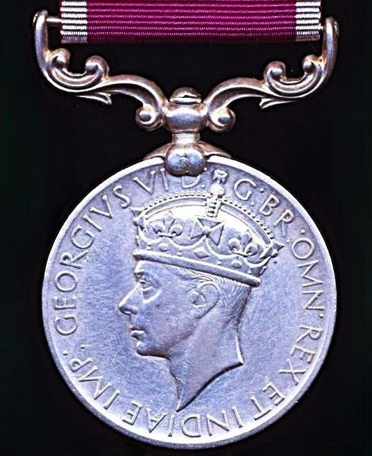 India Military Long Service & Good Conduct Medal. GVI issue (S-325 Baker Cl. I Sajawal Shah, R.I.A.S.C.) — image 3