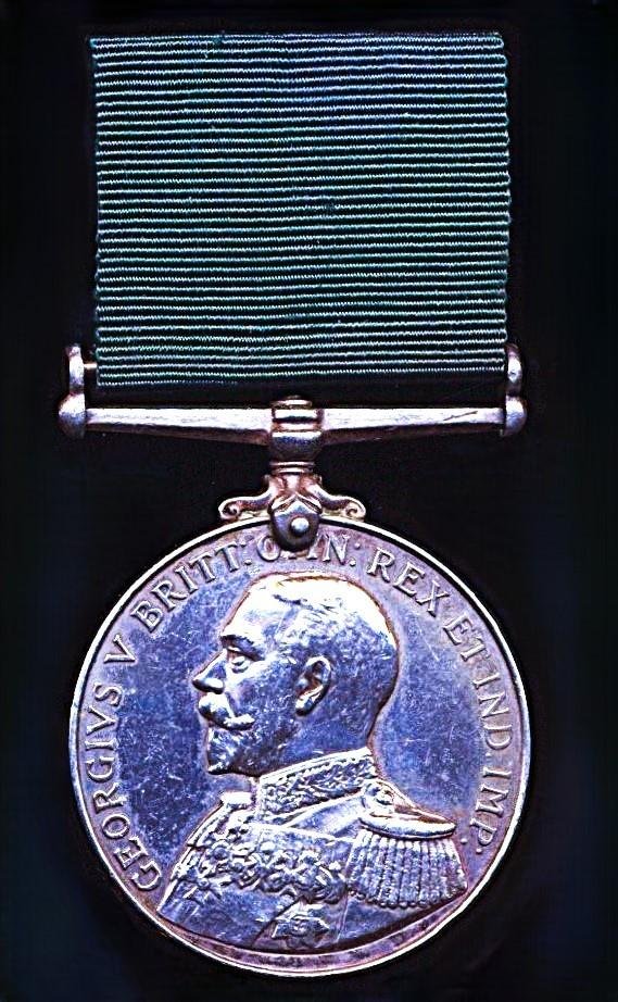 Royal Naval Reserve Long Service & Good Conduct Medal. GV issue 1st type (V.403 W. Ahern, Sto. R.N.R.) — image 3