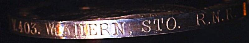 Royal Naval Reserve Long Service & Good Conduct Medal. GV issue 1st type (V.403 W. Ahern, Sto. R.N.R.) — image 5