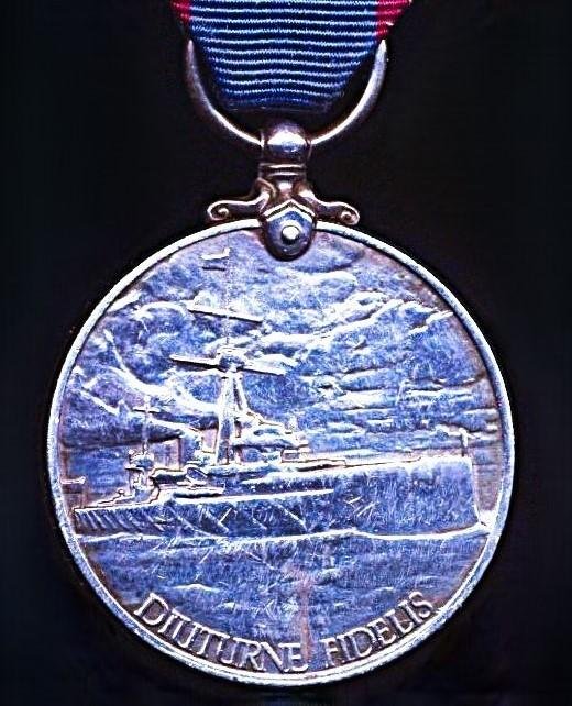 Royal Fleet Reserve Long Service & Good Conduct Medal. GV issue first type (283285 PO. B. 1362 W. Hopwood. Sto.1 R.F.R.) — image 4