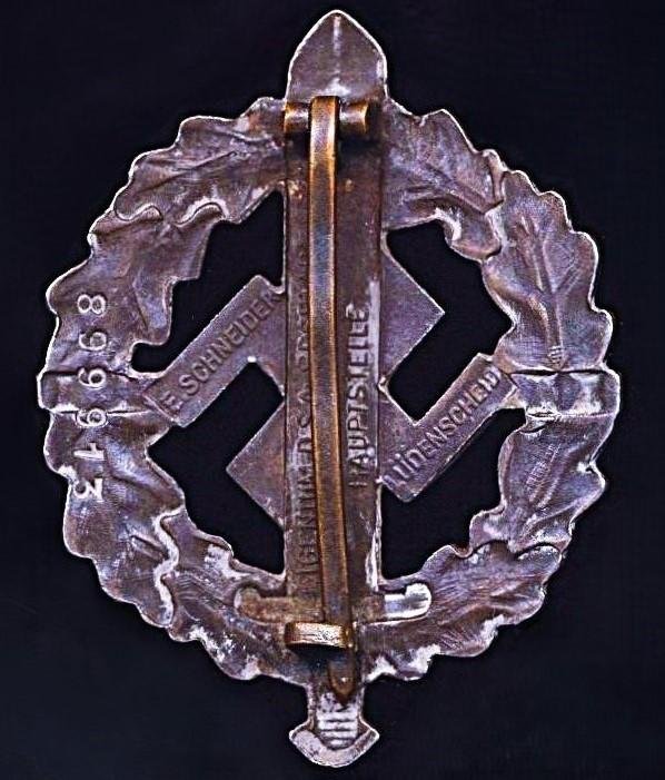 Germany (Third Reich): SA Sports Badge. Bronze grade — image 2