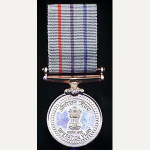 India: Operation Vijay Medal 1999 (Awarded for the Indo-Pak 'Kargil' …