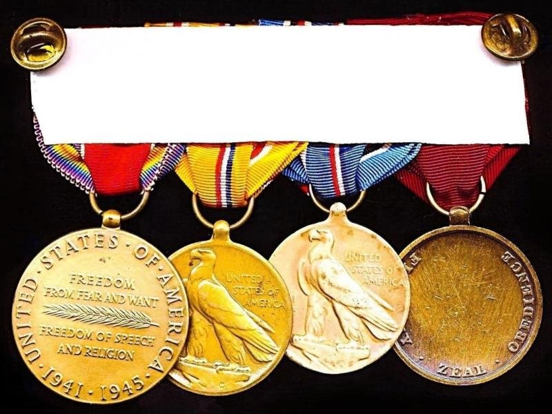 United States: A Positively Attributed Second World War 'Pacific' Good Conduct and Campaign service medal group of 4: Edward Randall Cooper, United States Navy late U.S.S. Southampton — image 4