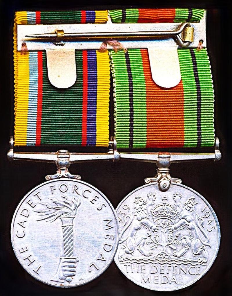 An Officers Second World War 'Home Front' & Cadet Forces long service medal pair: Flying Officer Frederick Beresford Dudley, Royal Air Force Volunteer Reserve (Training Branch) — image 3