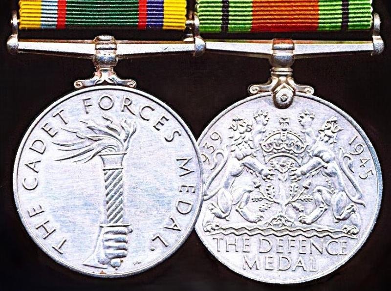An Officers Second World War 'Home Front' & Cadet Forces long service medal pair: Flying Officer Frederick Beresford Dudley, Royal Air Force Volunteer Reserve (Training Branch) — image 4
