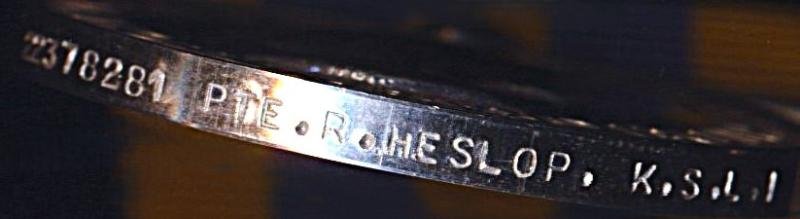 An Infantryman casualty campaign medal pair for the Korean War, to a soldier who later died in Germany: Private Raymond Heslop, 1st Battalion King's Shropshire Light Infantry — image 5