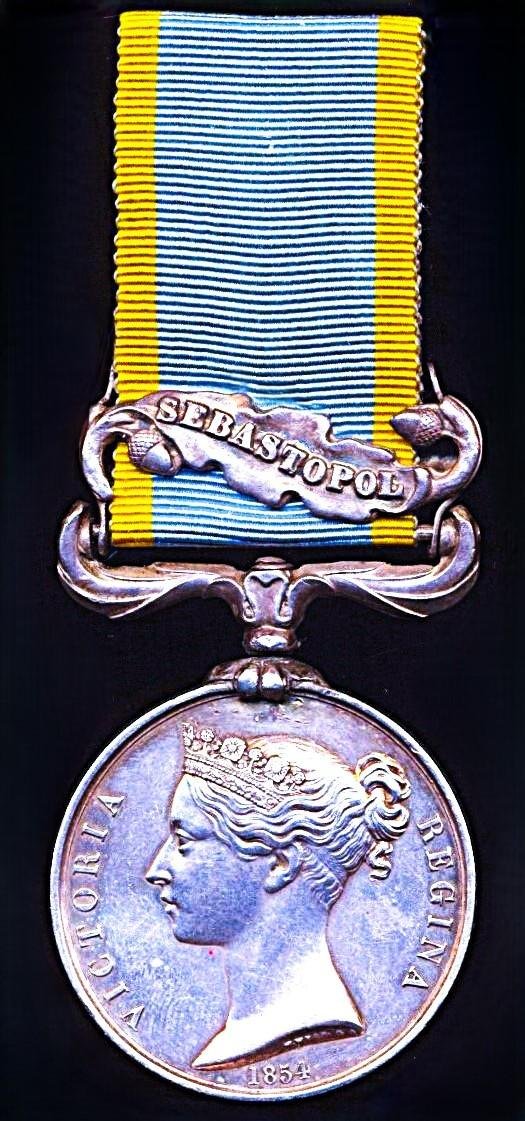 Crimea Medal 1854-56, With clasp 'Sebastopol' (T, Griffiths. 1st Batn. Rifle Bde.)