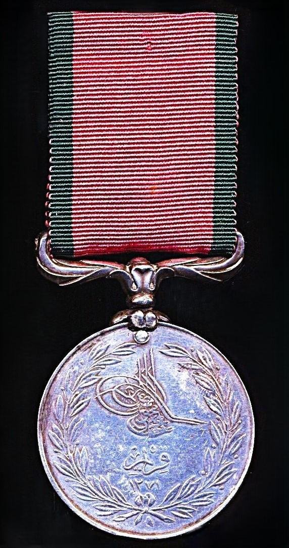 Turkey: Crimea Medal 1855. With 'Sardinia' flag reverse — image 3