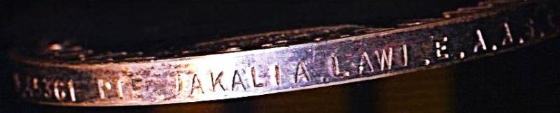 Africa General Service Medal 1902-56. EIIR issue with clasp 'Kenya' (N.45361 Pte. Jakalia Lawi. E.A.A.S.C.) — image 5