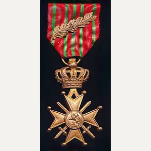 Belgium: Cross of War 1914-1918 (Croix De Guerre 1914-1918). With …