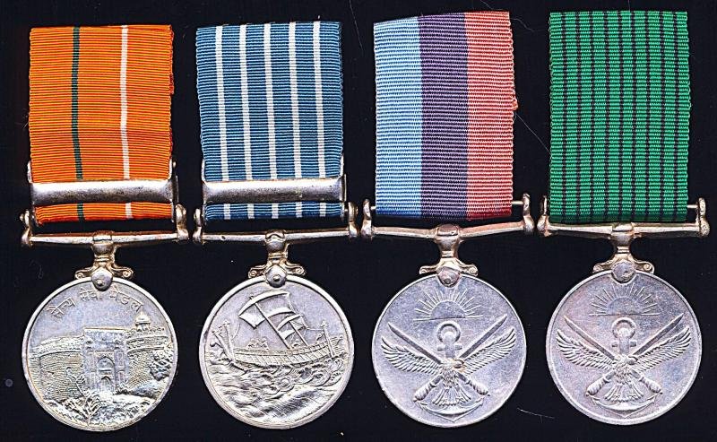A Scarce Junior Indian Officer's 'Indochina' (Vietnam) overseas service & long service medal group of 4: Naib-Subedar Satwant Singh, Army Medical Corps, Indian Army and late International Commission for Supervision and Control — image 2