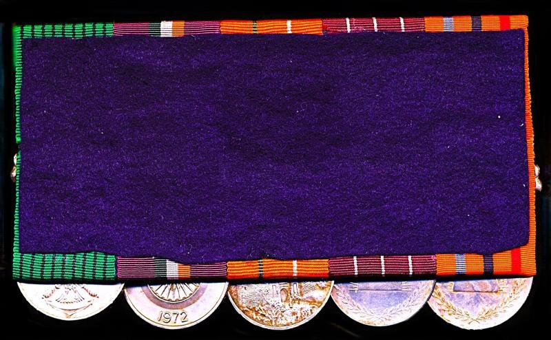 A JAK 'Jawan's' Indo-Pak Wars & Jubilee of Independence and Long Service Medal group of 5: Naik Nand Lal, Jammu & Kashmir Rifles, Indian Army — image 2